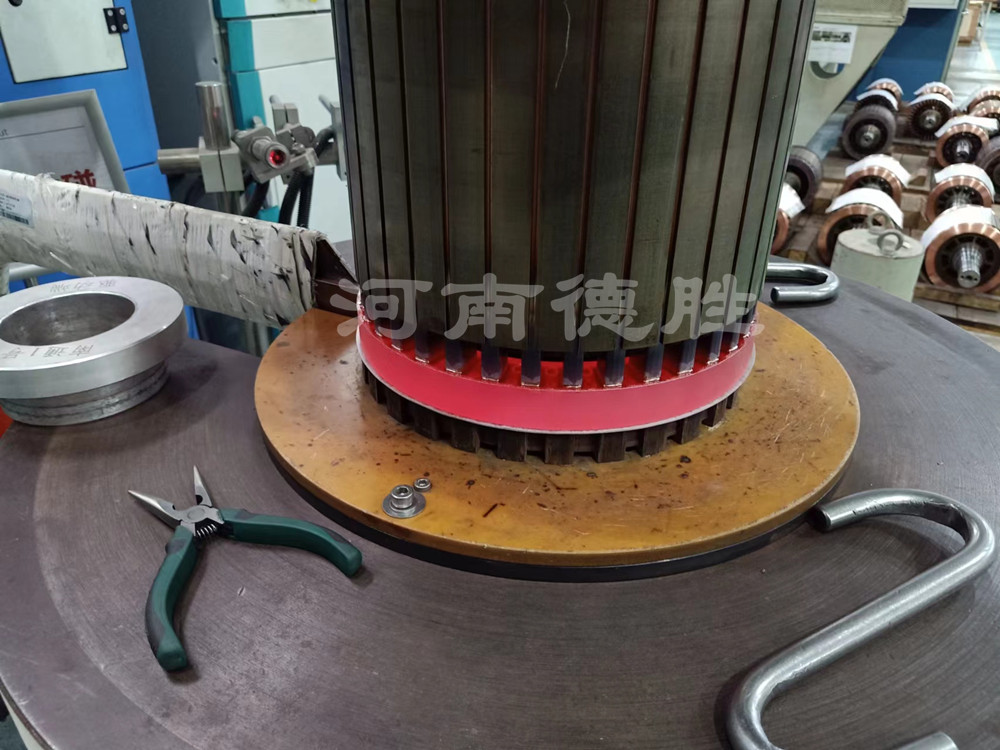 电机转子铜端环高频钎焊设备